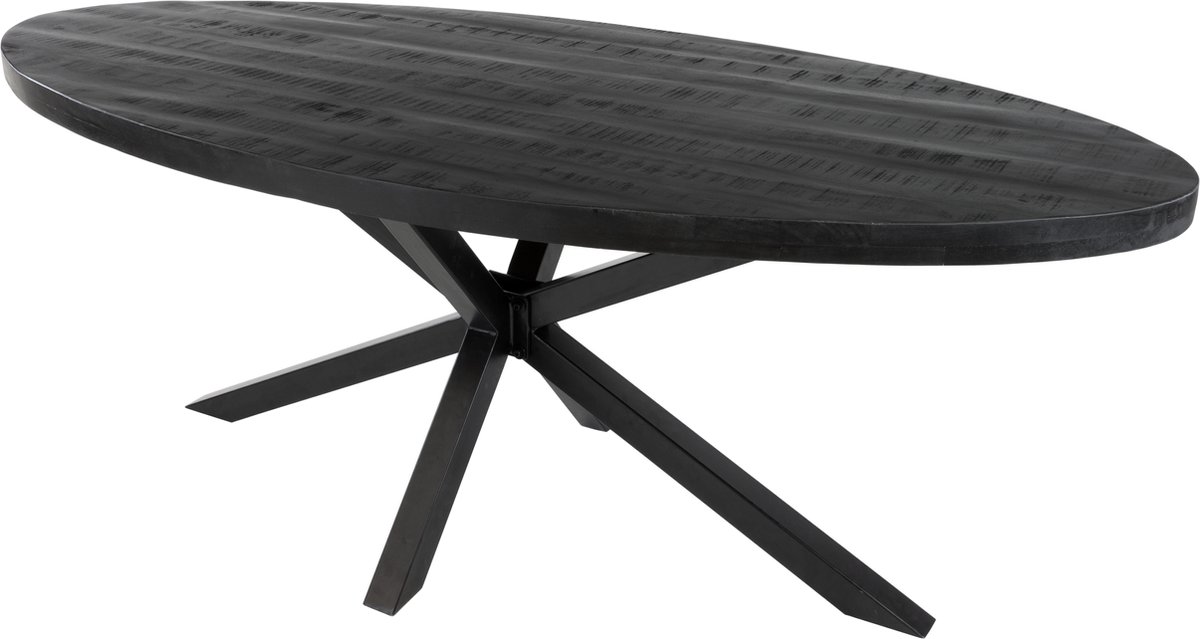 Kick eettafel Dax ovaal - 240cm - Zwart