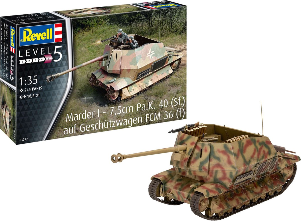 Revell 1/35 Marder I Geschutzwagen FCM 36