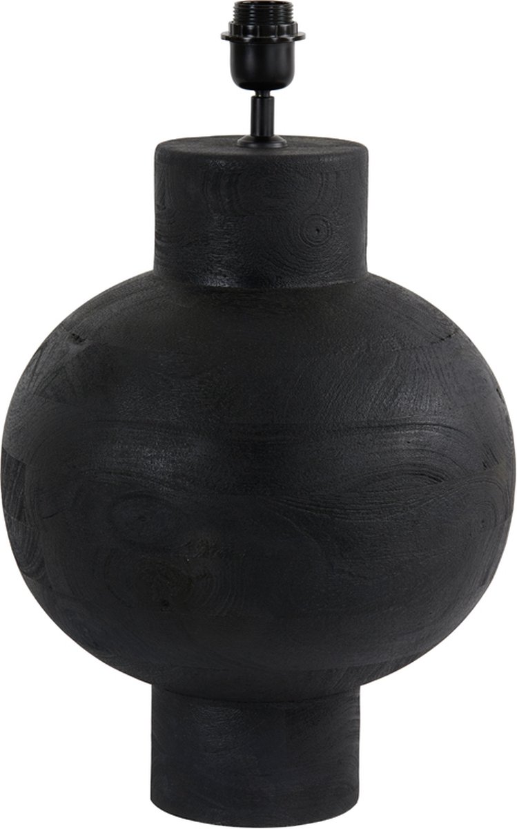 Light & Living Light&living Lampvoet Ø33x55 cm BARUMI hout mat zwart
