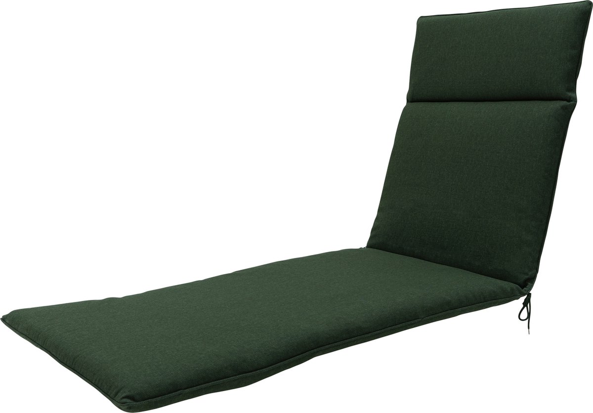 Madison - Ligbedkussen 190x60 - Groen - Beige Recycled Canvas