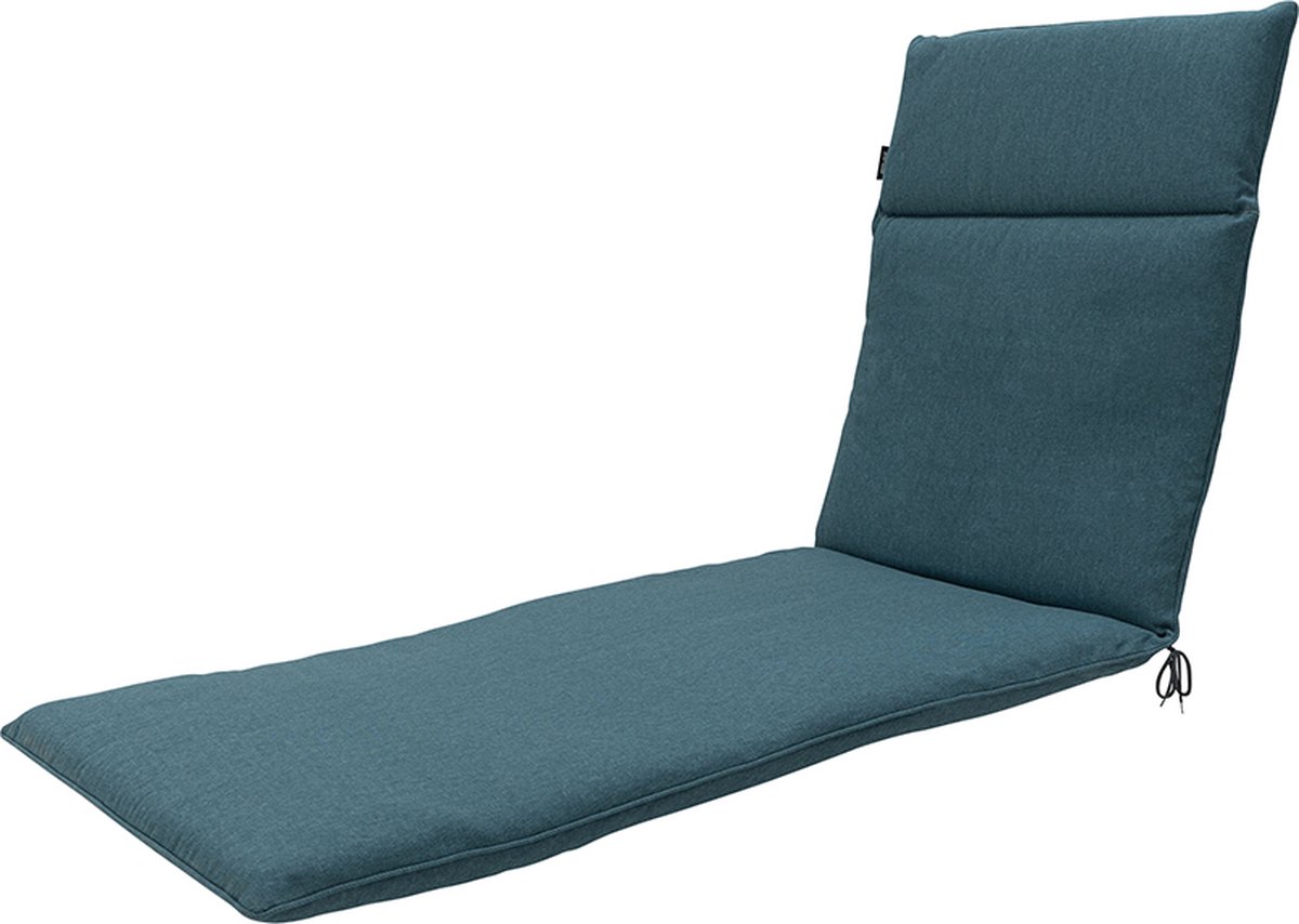 Madison - Ligbedkussen 190x60 - Blauw - Beige Recycled Canvas