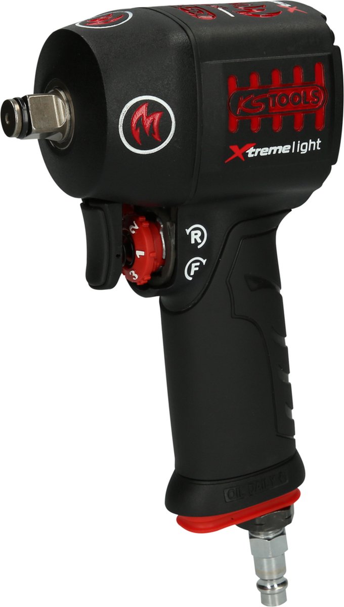KS Tools 515.1150 515.1150 Pneumatische slagmoersleutel Gereedschapshouders: 1/2 (12.5 mm) Draaimoment (max.): 1390 Nm