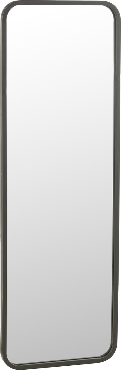 J-Line miroir Rectangulaire - métal - noir - 120 x 40 cm