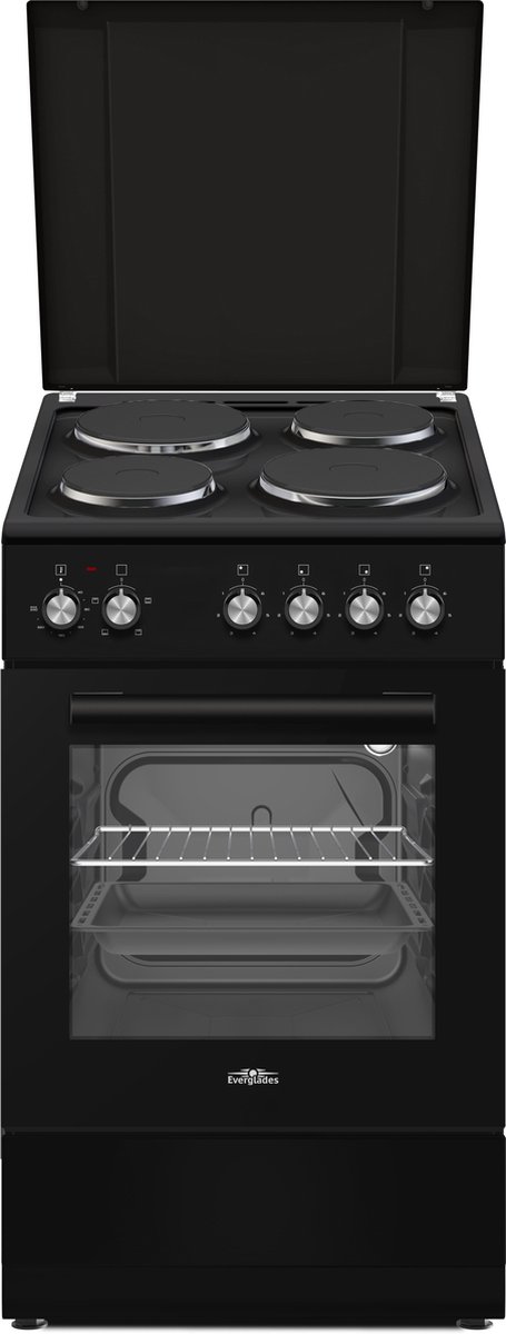 Everglades Evck5110 Zwart 50cm Elektrische Fornuis