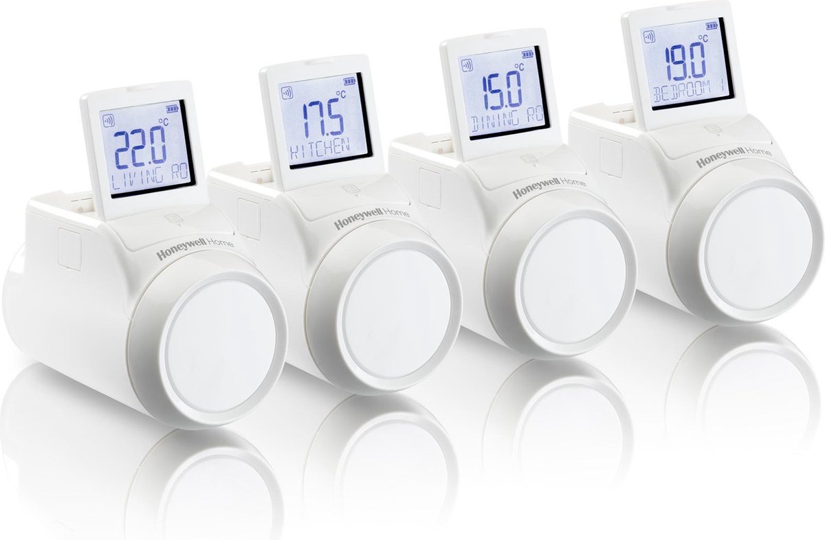 Honeywell THR0924HRT Radiatorthermostaat set Honeywell evohome Set van 4 stuks