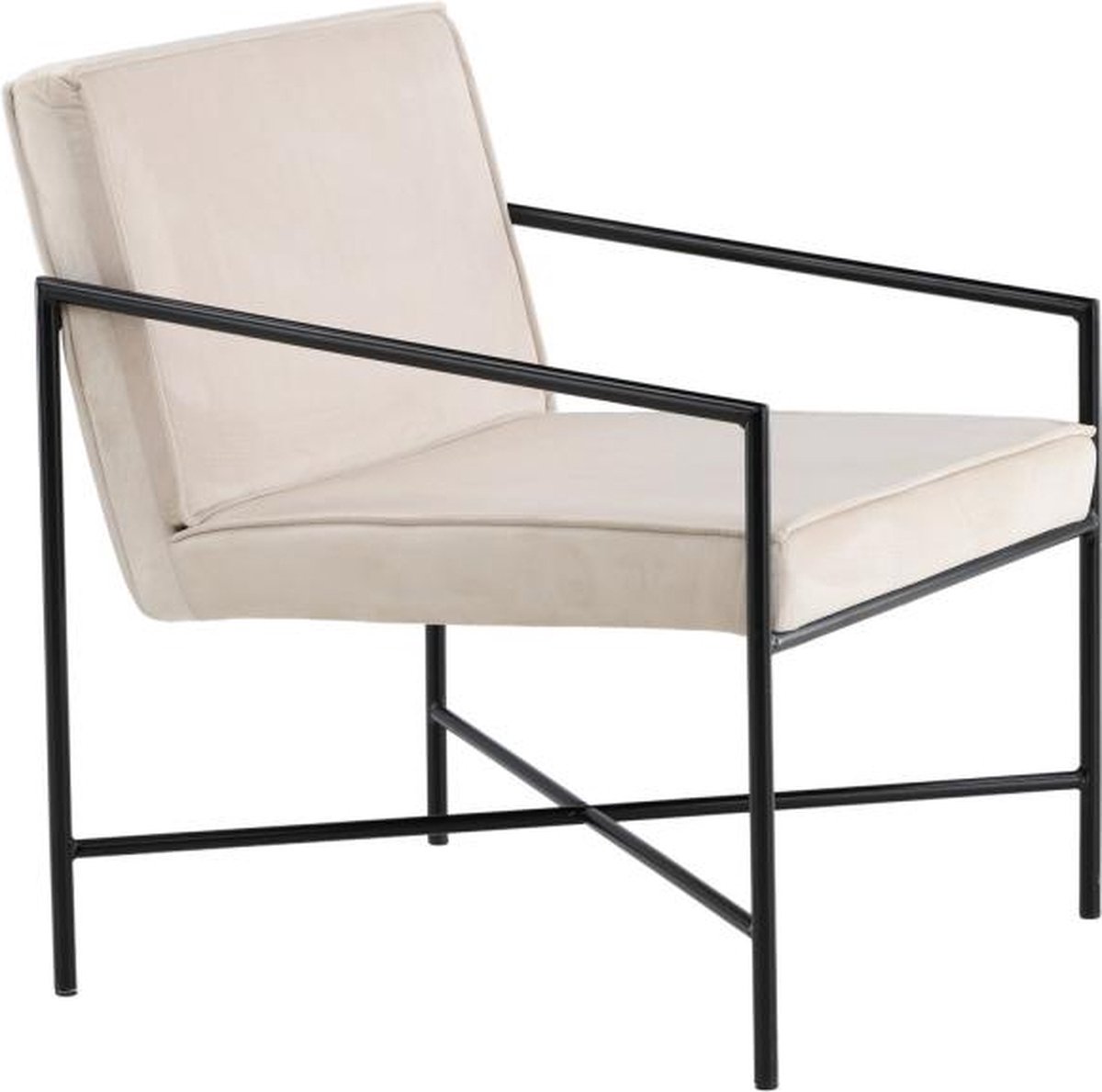 Svea - Nara fauteuil - velvet - champagne