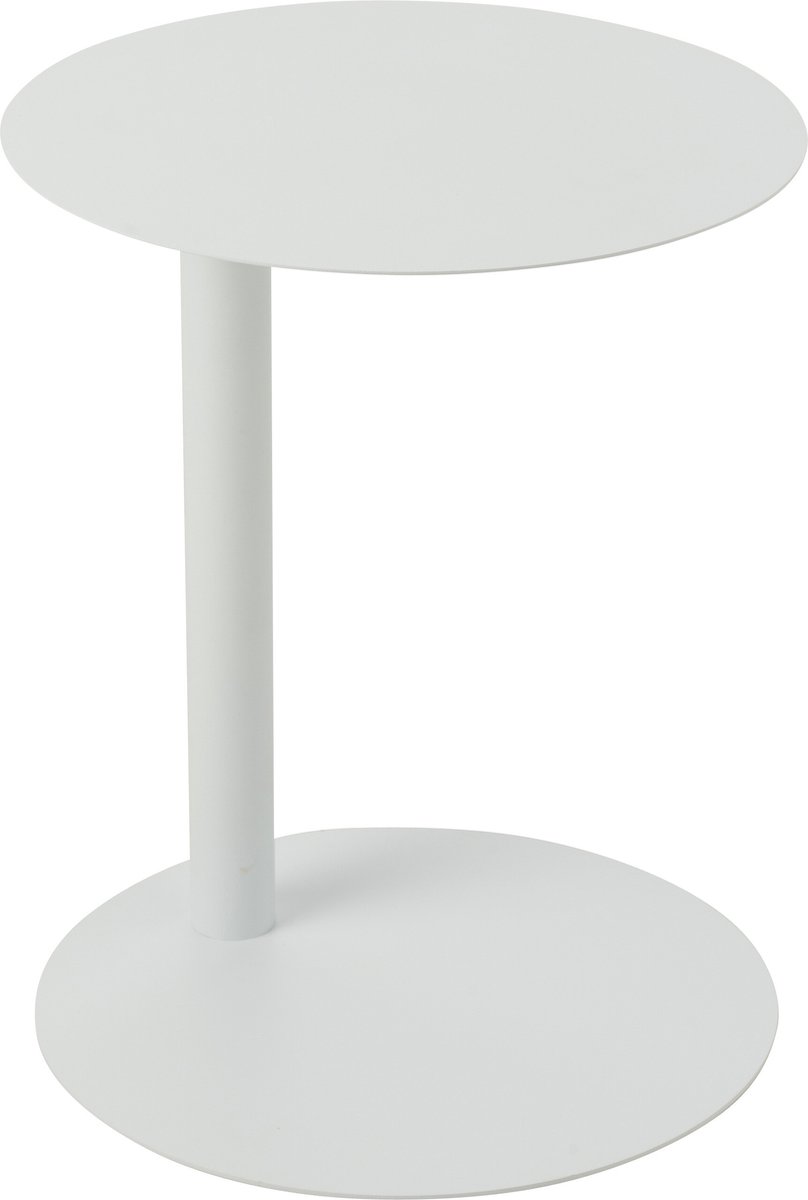 J-Line bijzettafel Rond - metaal - wit