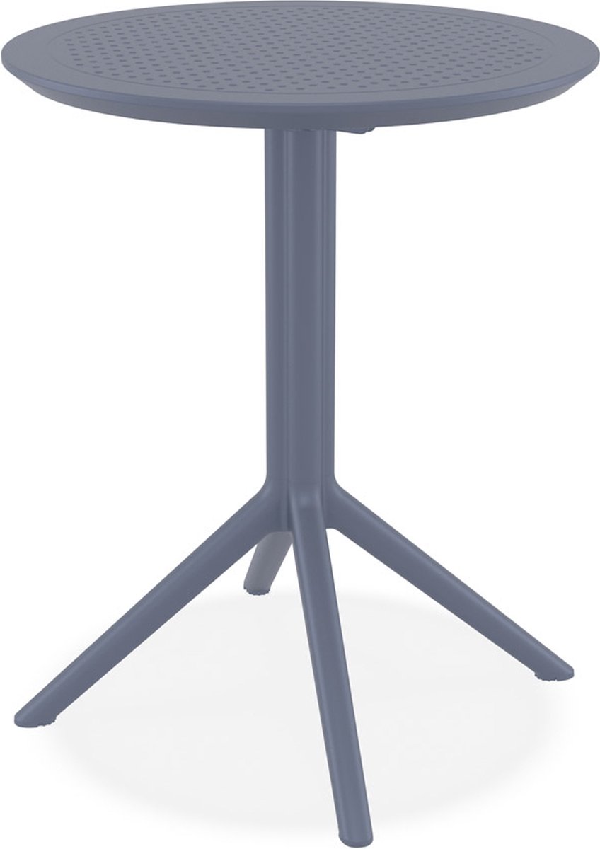ALTEREGO GIMLI 60 DINING Ronde opvouwbare tafel - Grijs
