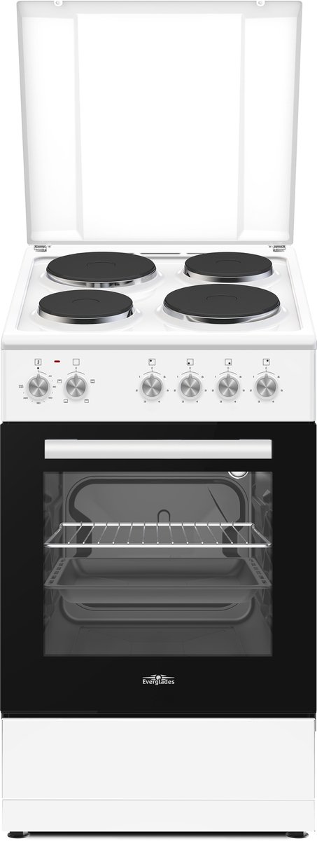 Everglades Evck5100 Wit 50cm Elektrische Fornuis