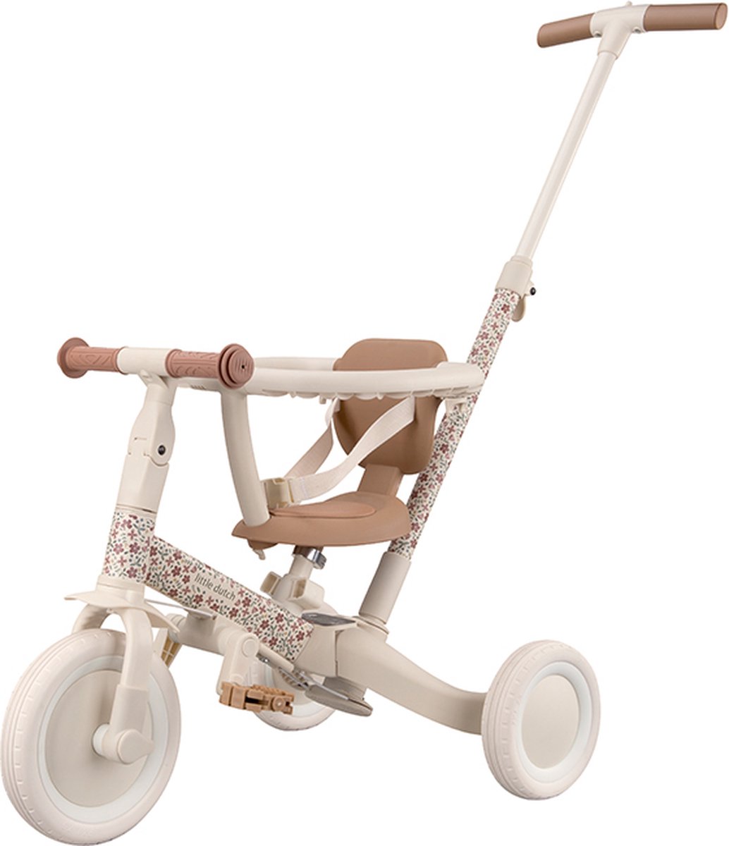 Driewieler/Fietsje 4in1 Little Dutch Off White