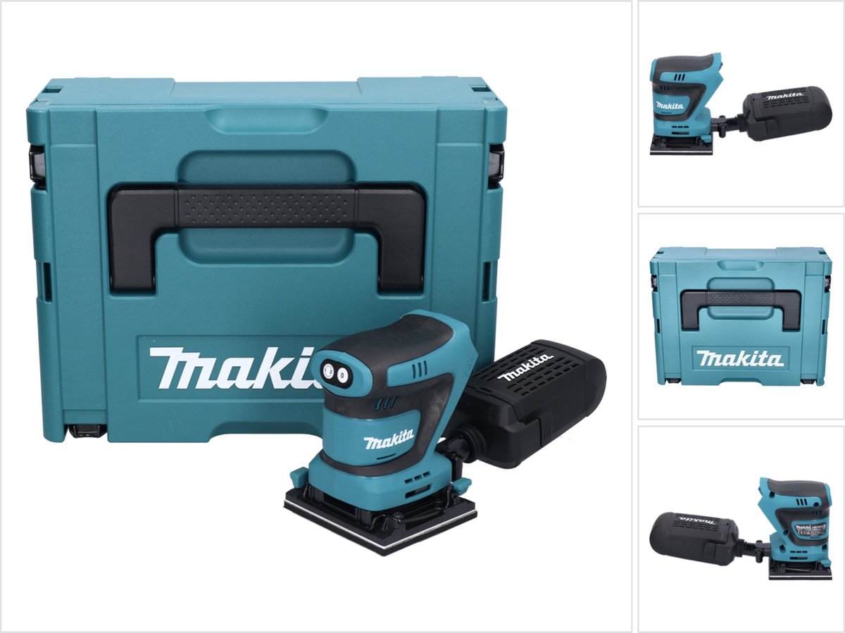 Makita DBO480ZJ | Accu Handpalm Vlakschuurmachine | 18V | Zonder accu's en lader | In M-box koffer - DBO480ZJ