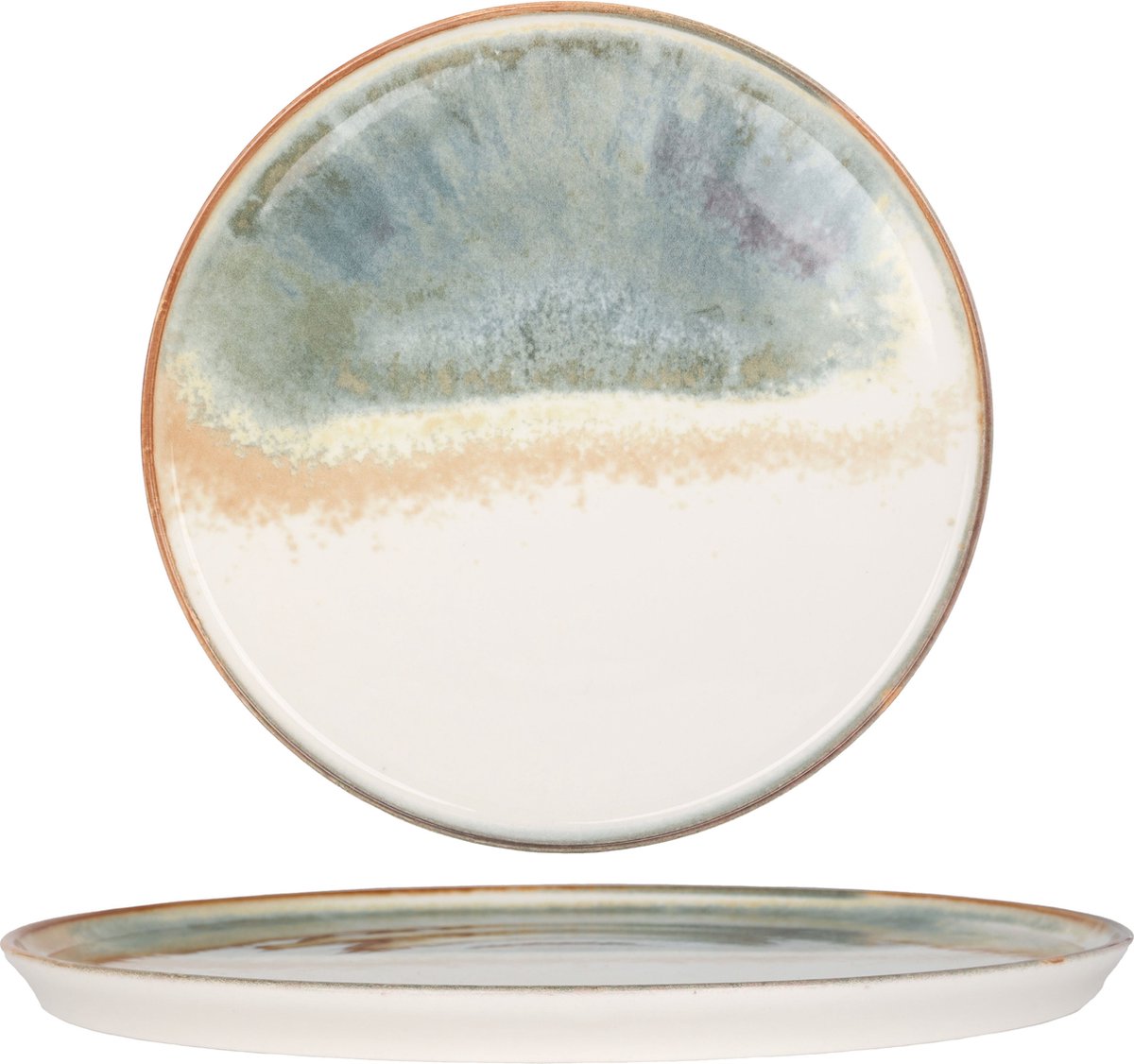 Bonna Dinerbord - Fium - Porselein - 28 cm - set van 6