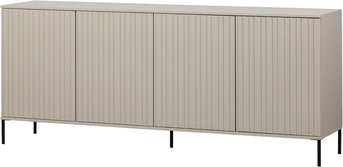 WOOOD New Gravure Dressoir - Grenen - Dust - 85x200x44