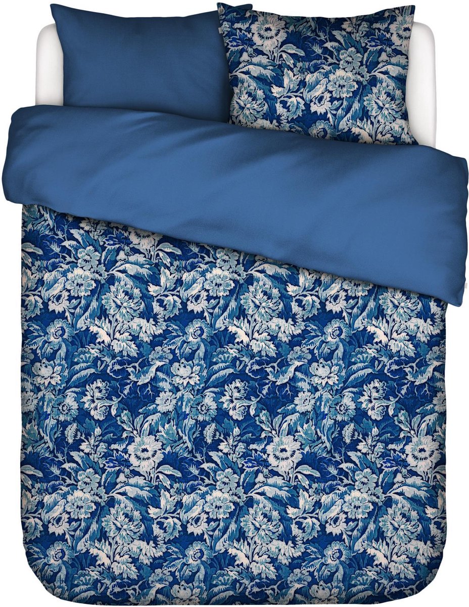 Essenza Yfke Dekbedovertrek 200 x 220 cm - Cobalt blue