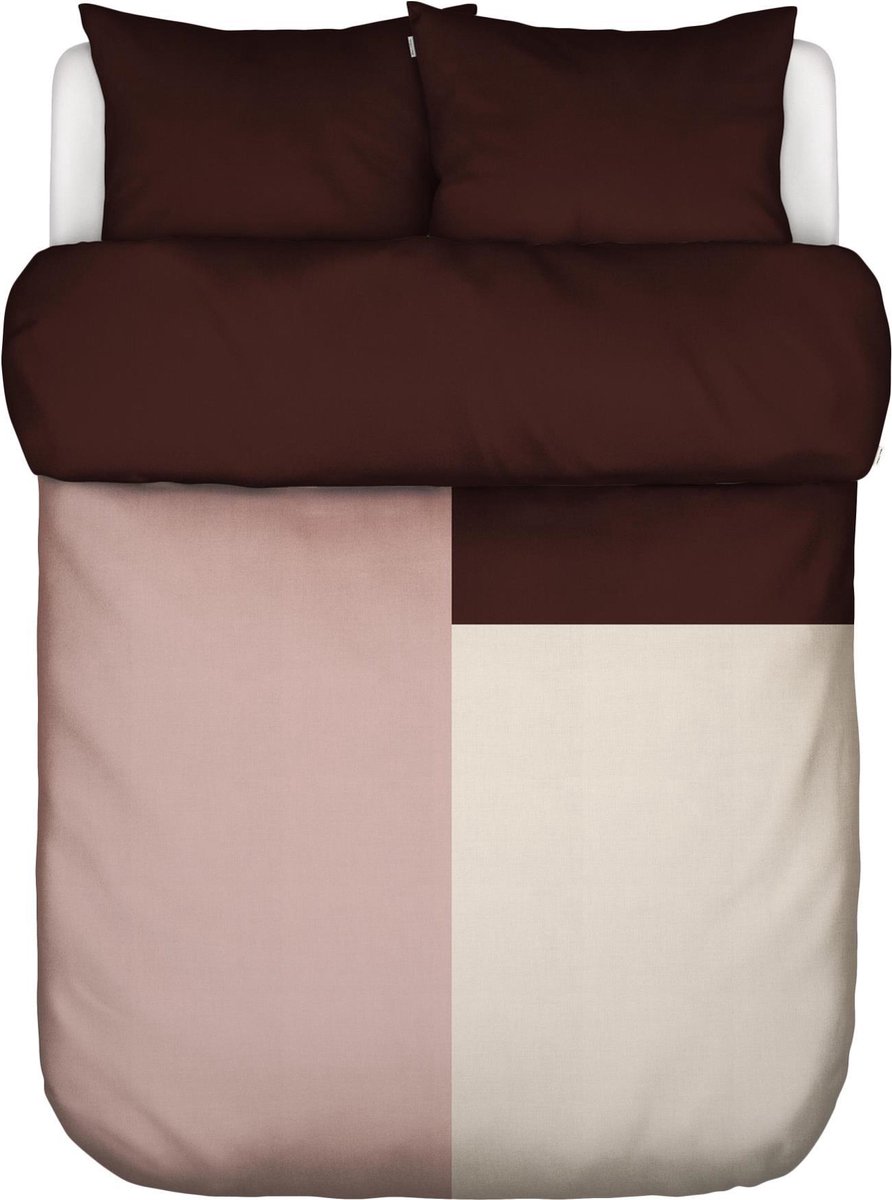 Marc O'Polo Ewon Dekbedovertrek Crimson Brown 240 x 220 cm