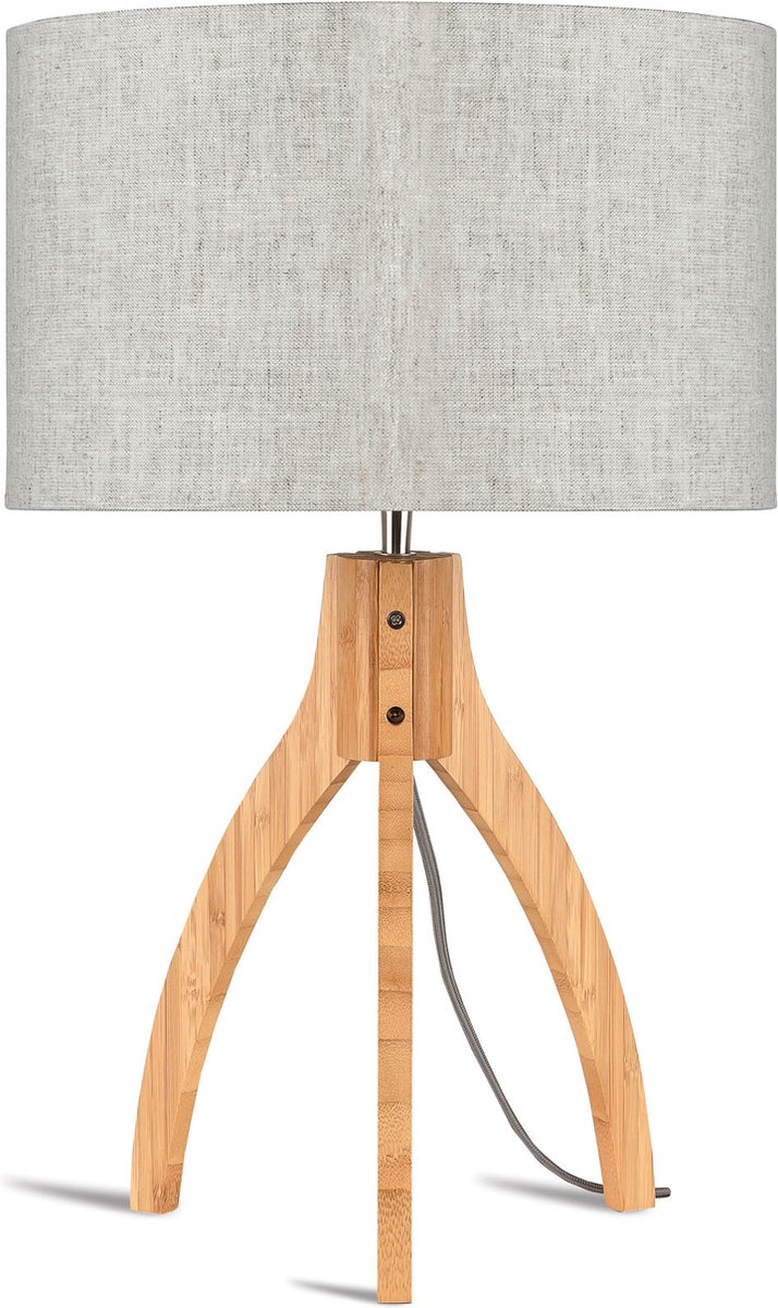 GOOD&MOJO Tafellamp Annapurna - Naturel|Bamboe - Ø36cm
