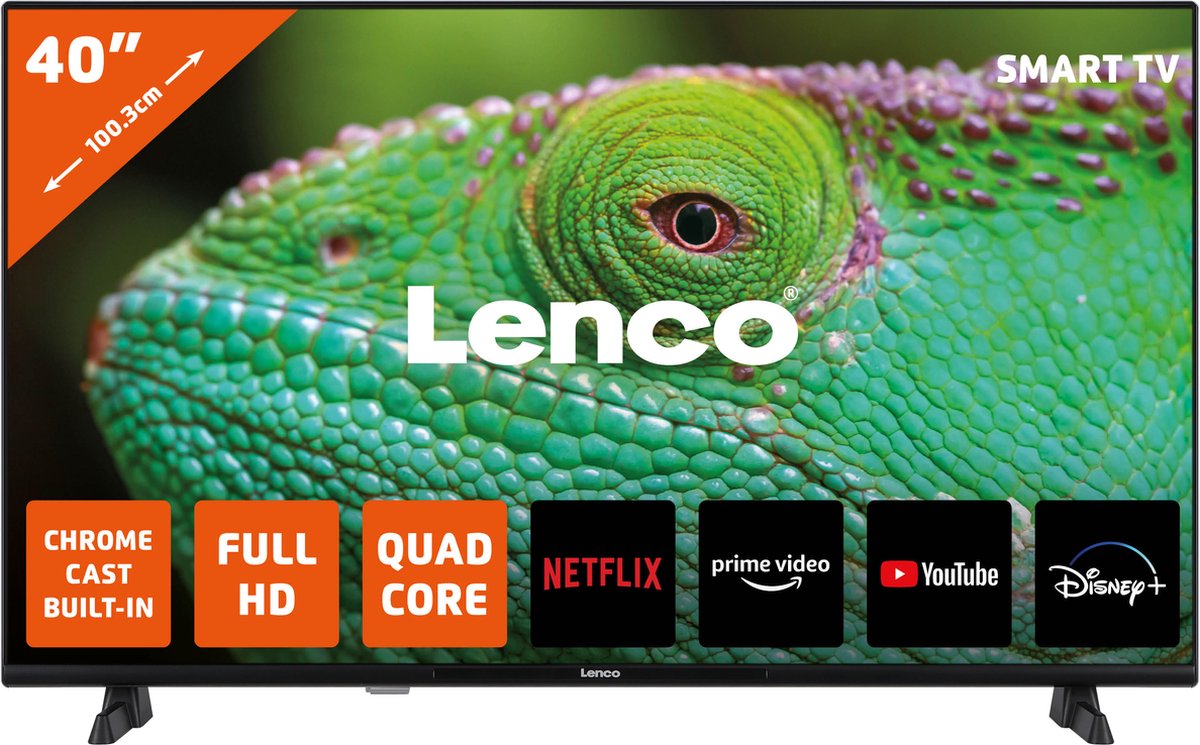 Lenco LED-4044BK - 40" Android Smart TV, Full HD, zwart
