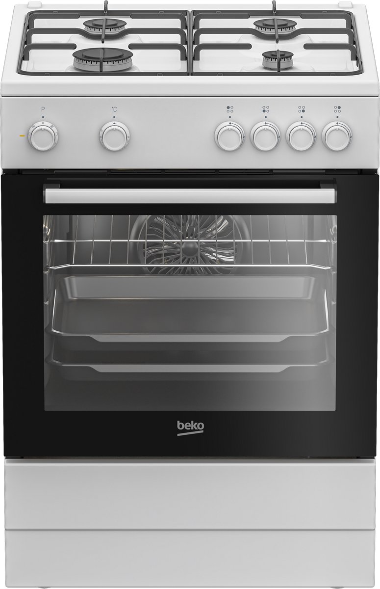 Beko FBM6202W NL AeroPerfect Multifunctioneel Vrijstaand Fornuis - 60 cm - Wit