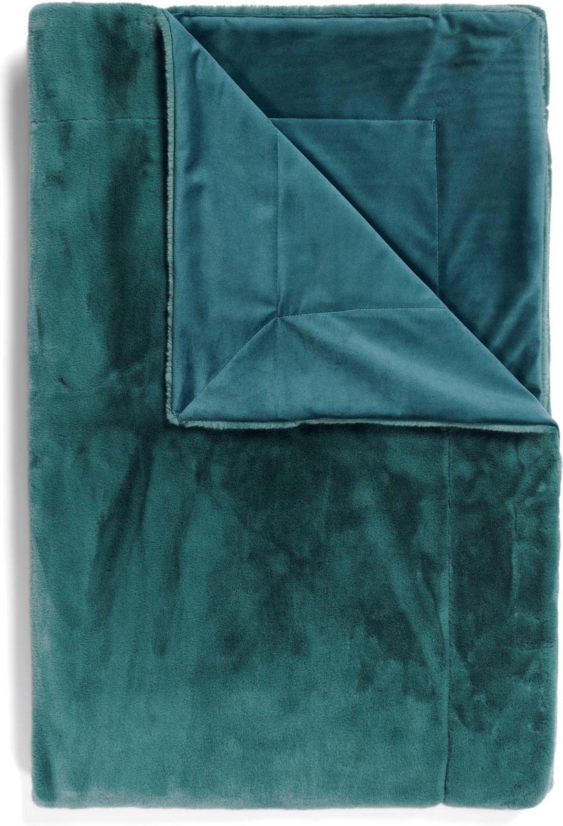 Essenza Furry Plaid Reef green 150 x 200 cm