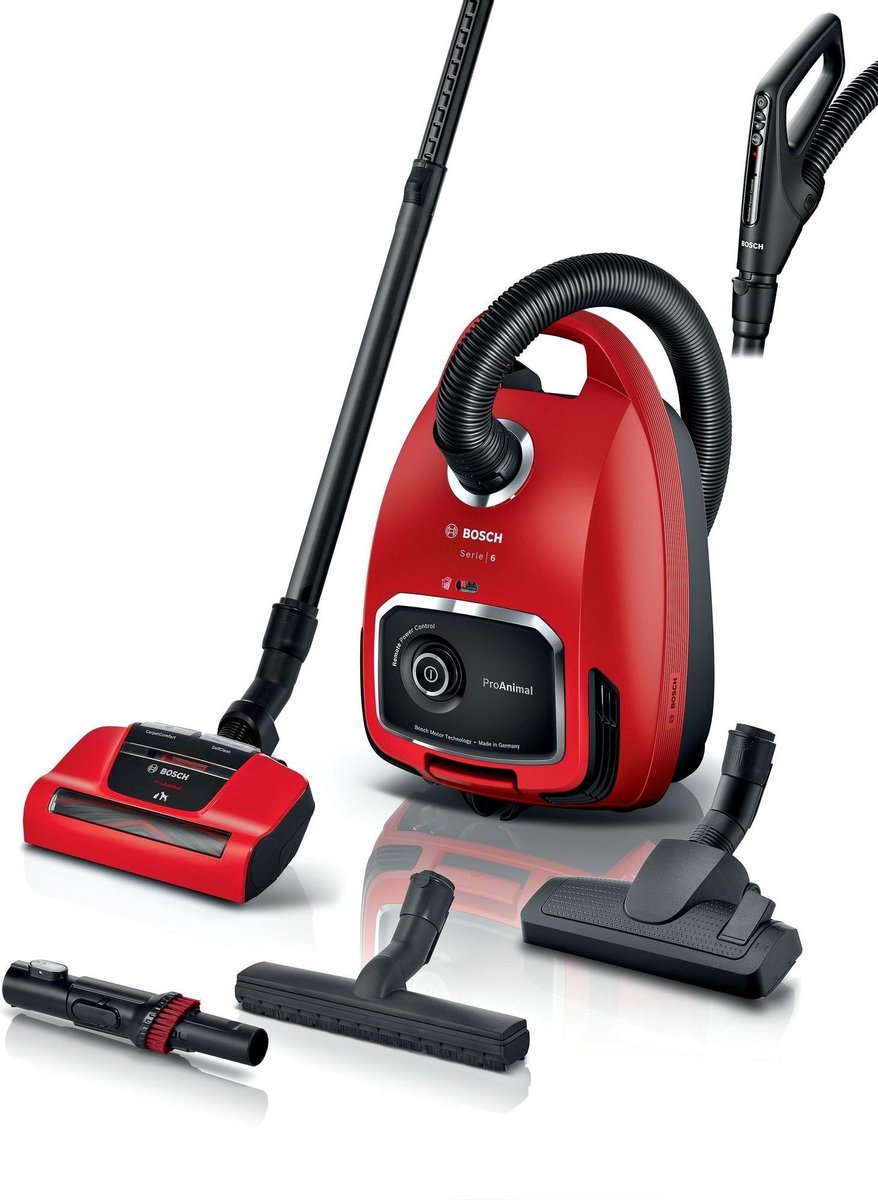 Bosch Bgl6pet1 Proanimal Serie 6 Stofzuiger Met Zak Rood