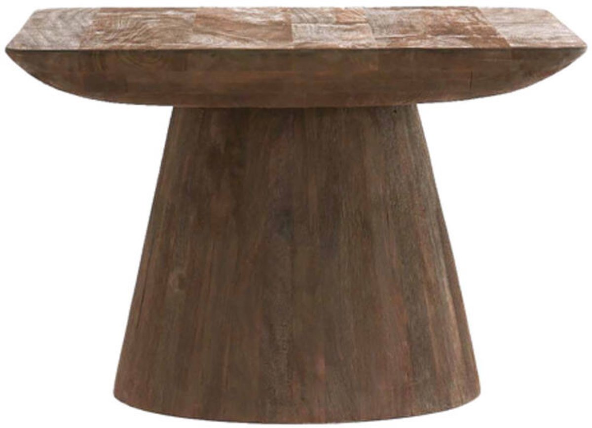 Light&living Bijzettafel 60x60x41 cm DEGO mat donker bruin