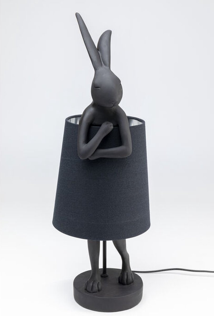 Kare Design Animal Rabbit Tafellamp 68 Cm - Mat Zwart