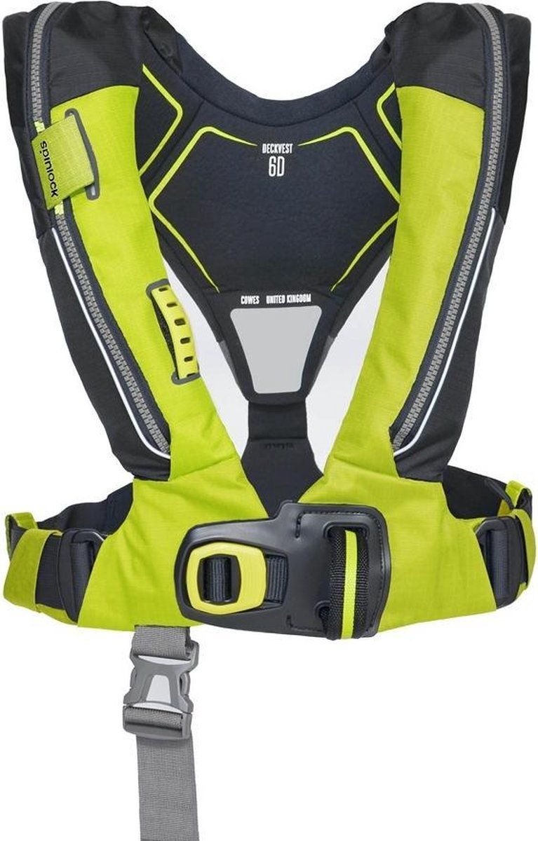 Spinlock Deckvest 6D 170N automatisch reddingsvest geel met quick release