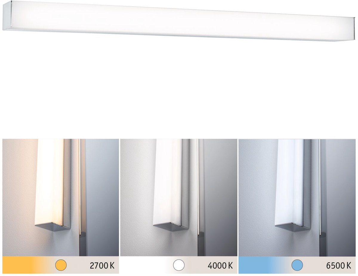 Paulmann HomeSpa Tova 78944 LED-spiegellamp 6.20 W Warmwit Chroom, Wit