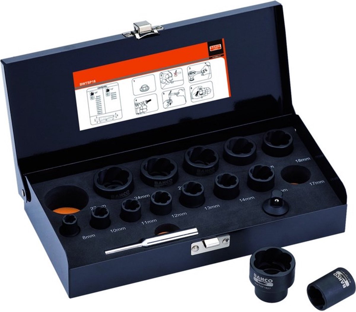 Bahco doppenset twist 8-27mm 16-dlg | BWTSP16