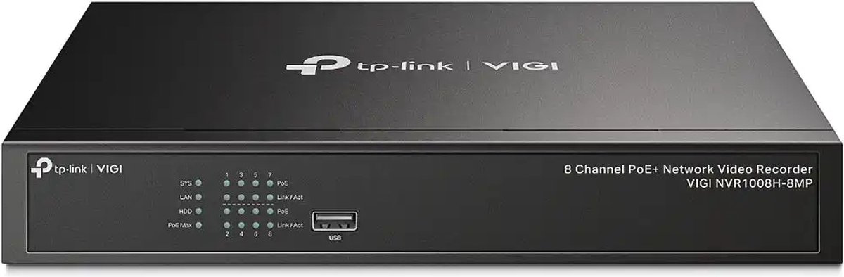 TP-Link VIGI NVR1008H-8MP PoE+ recorder