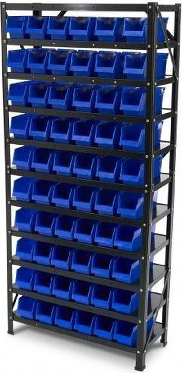 Bakkenkast met 60 opbergbakken