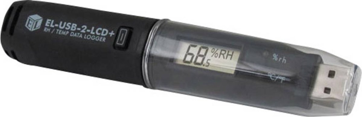 Lascar Electronics EL-USB-2-LCD+ EL-USB-2-LCD+ Multidatalogger Te meten grootheid Temperatuur, Luchtvochtigheid -35 tot 80 °C 0 tot 100 % Hrel