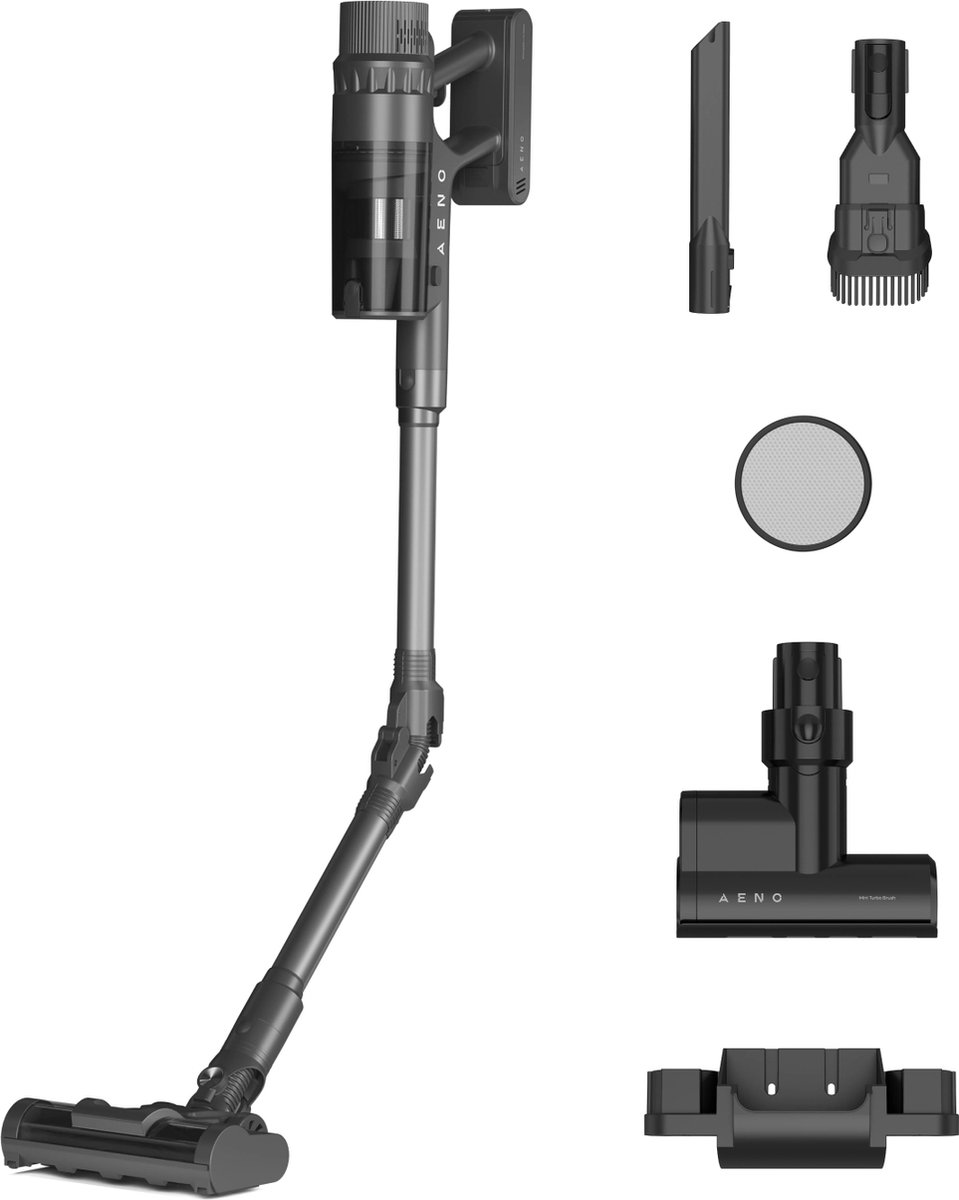 Aeno Asc0002 Steelstofzuiger Incl. Kruimelzuiger Antraciet