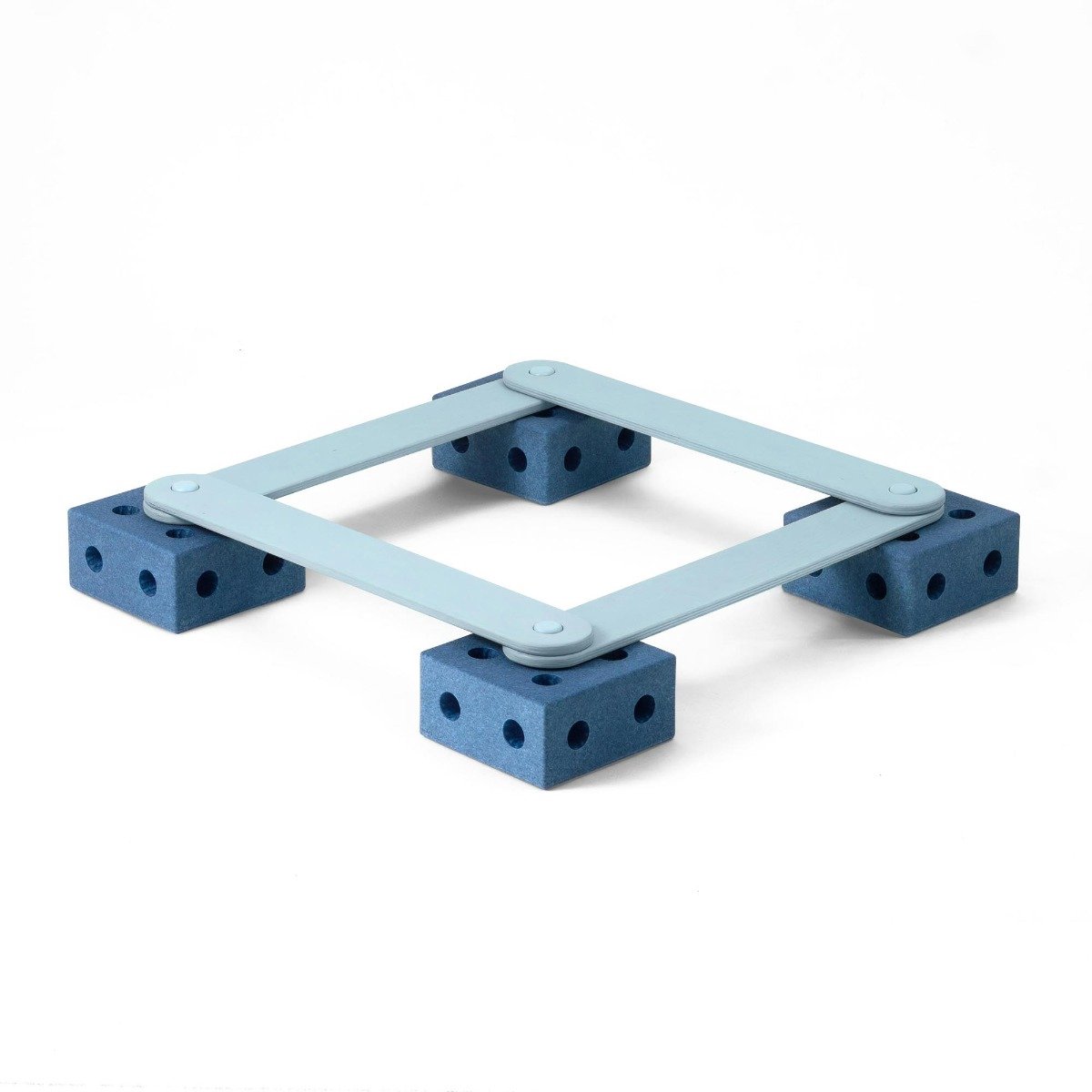 MODU Balancebane - 17 Onderdelen - Deep Blue/Sky Blue - MODU - OneSize - Babyspeelgoed