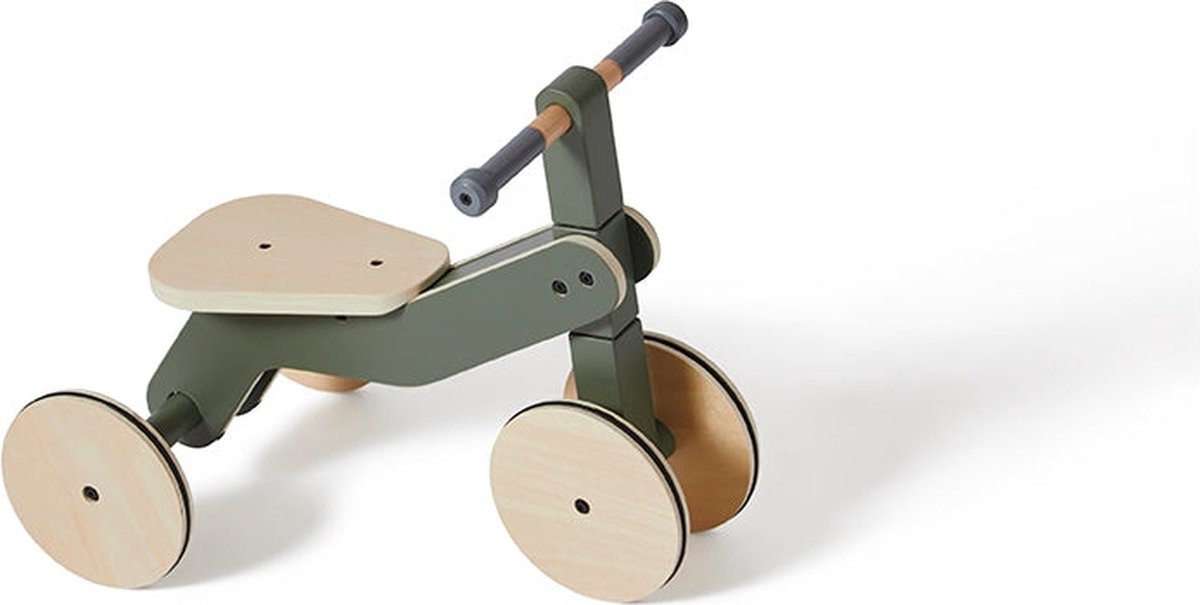 Flexa Loopfiets - Binnen - Hout - Play - Dusty Green/Birch Laag - Flexa - OneSize - Loopfiets