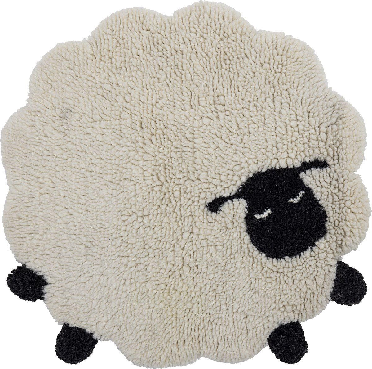 Bloomingville Deken - Dolly - Wol - Wit - Bloomingville - OneSize - Deken