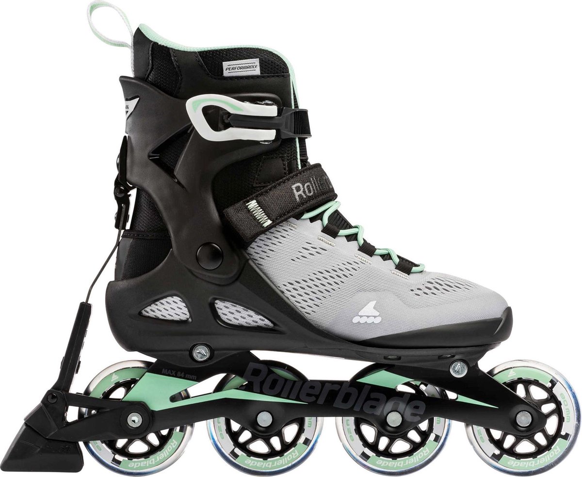 Rollerblade Rolschaatsen - Macroblade - 80 ABT W - Grey/Mint - Rollerblade - 41 - Rolschaatsen