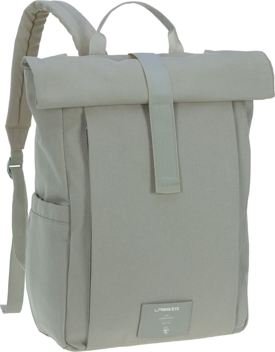 Lässig Luiertas - GRE Rolltop Up Backpack - Silver Green - Lässig - OneSize - Luiertas