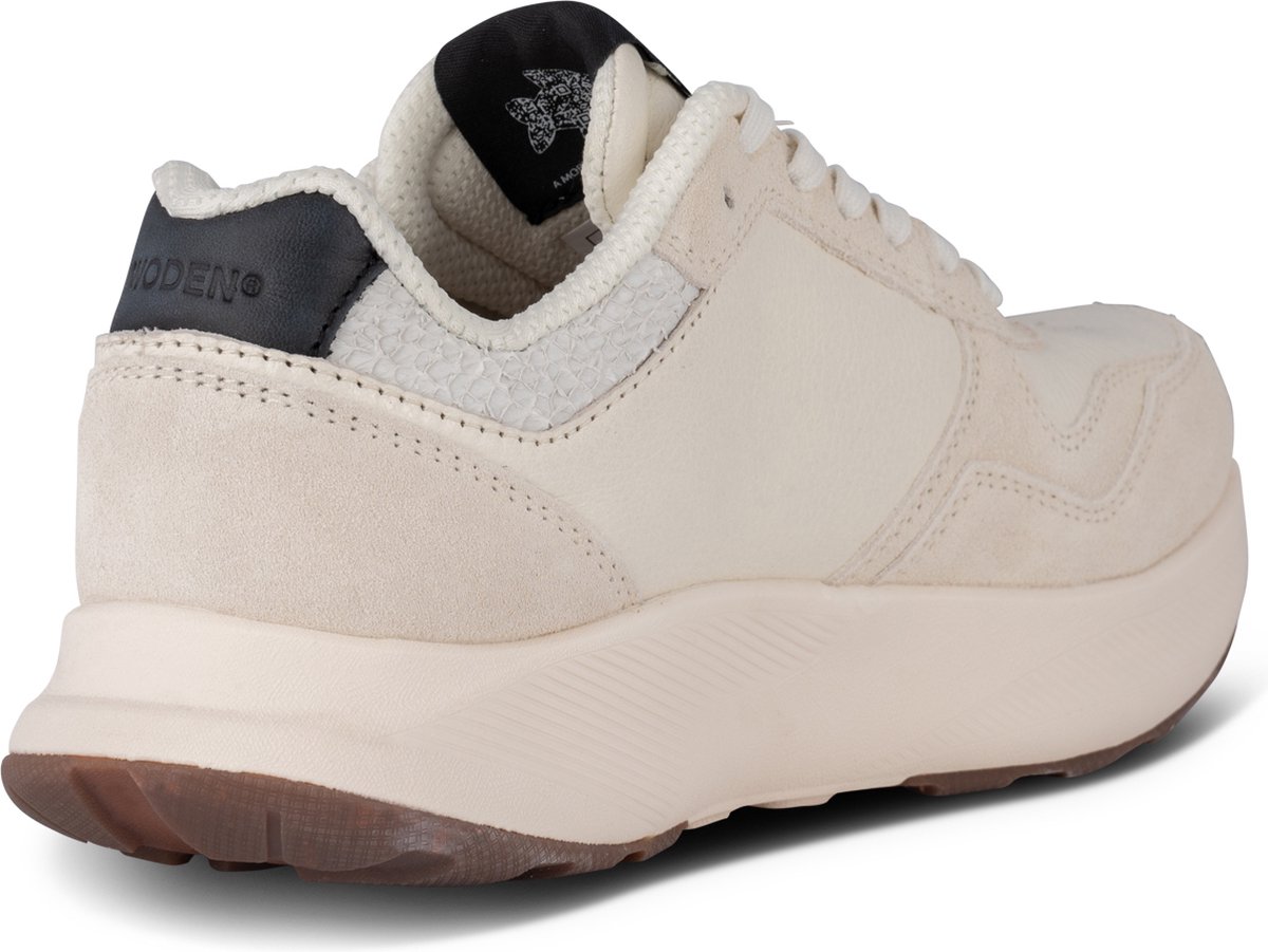 Woden Schoenen - Mathilde Runner Leather - Blanc De Blanc - Woden - 38 - Schoenen