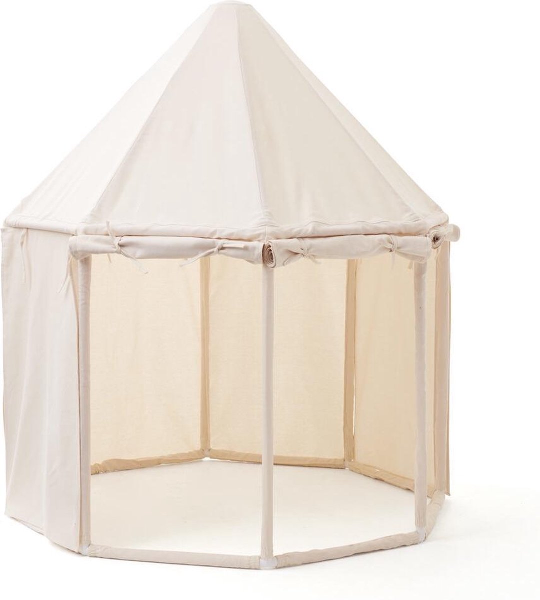 Kids Concept Speeltent - Paviljoen - 122x142 cm - Natuurlijk Wit - Kids Concept - OneSize - Speeltent
