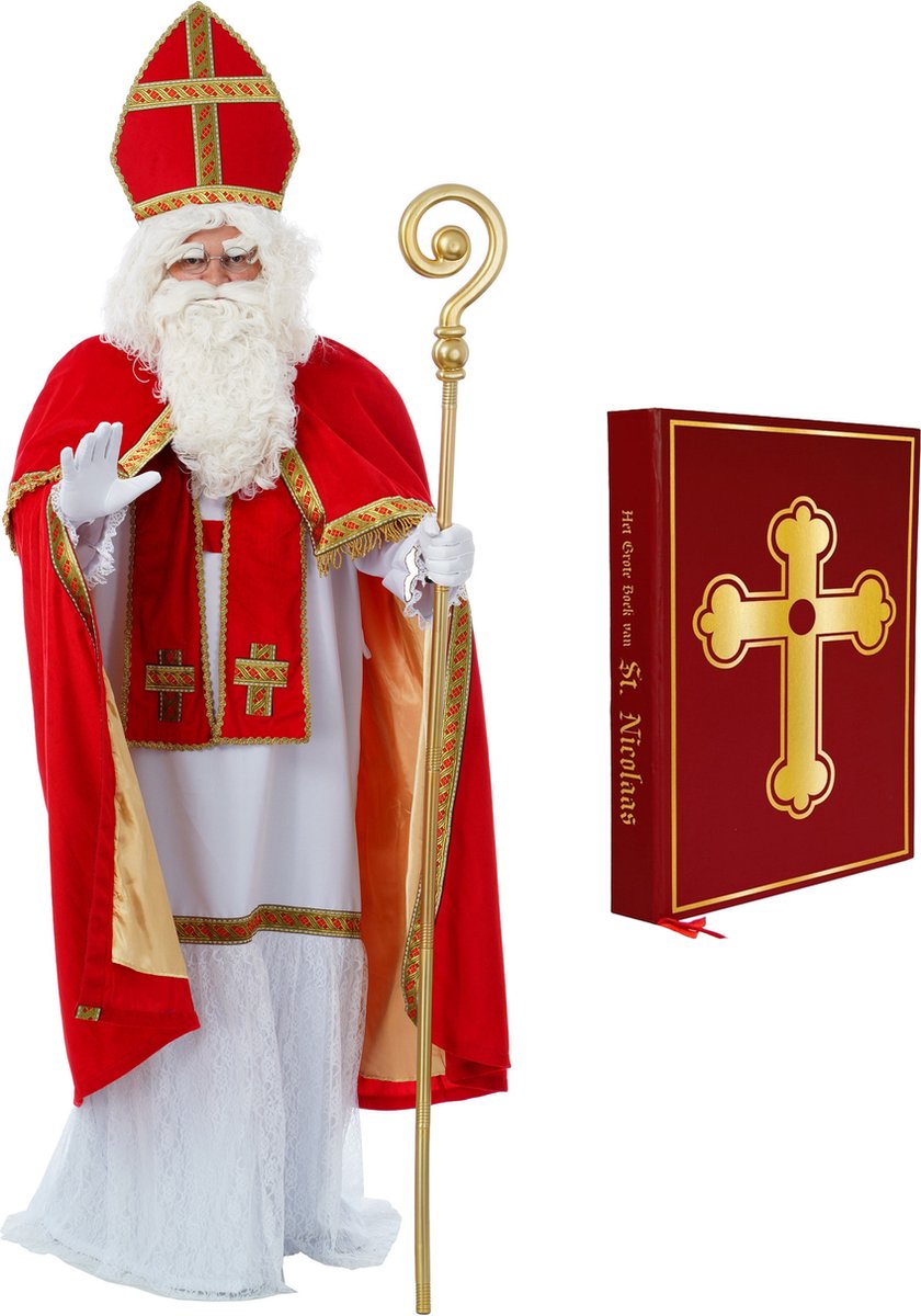 Compleet Sinterklaas kostuum inclusief boek One size -