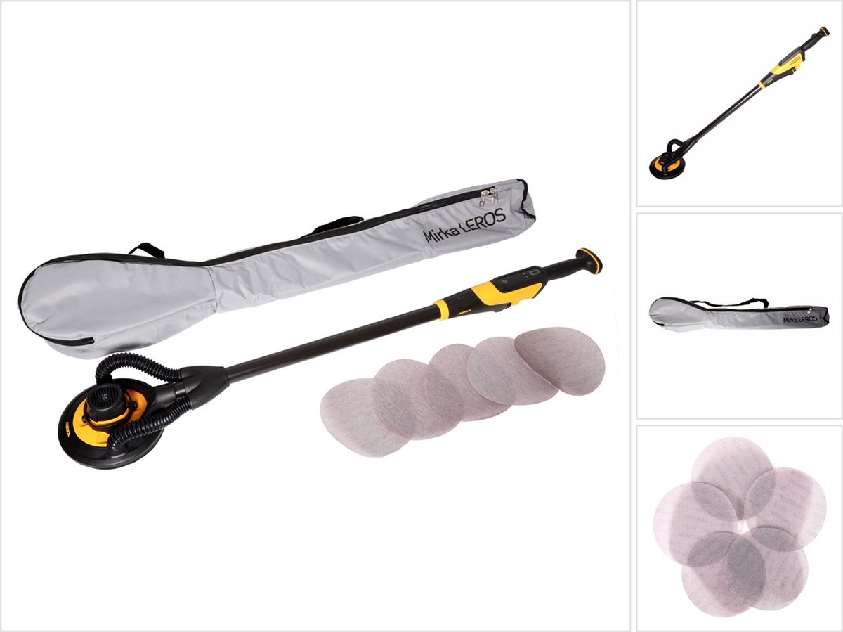 Mirka LEROS 950CV | Wandschuurmachine | 225mm pad+schroeven | Tas - MIW9502022BA