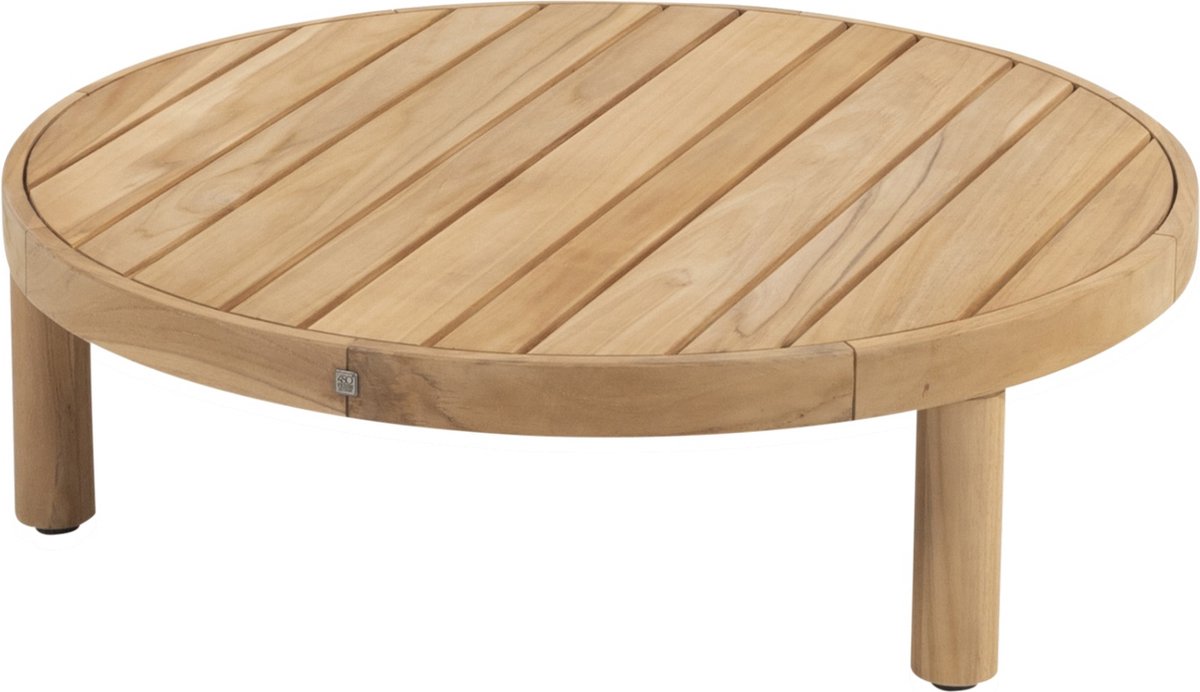 Finn salontafel teak 80 cm dia. H25 cm 4SO - 4so