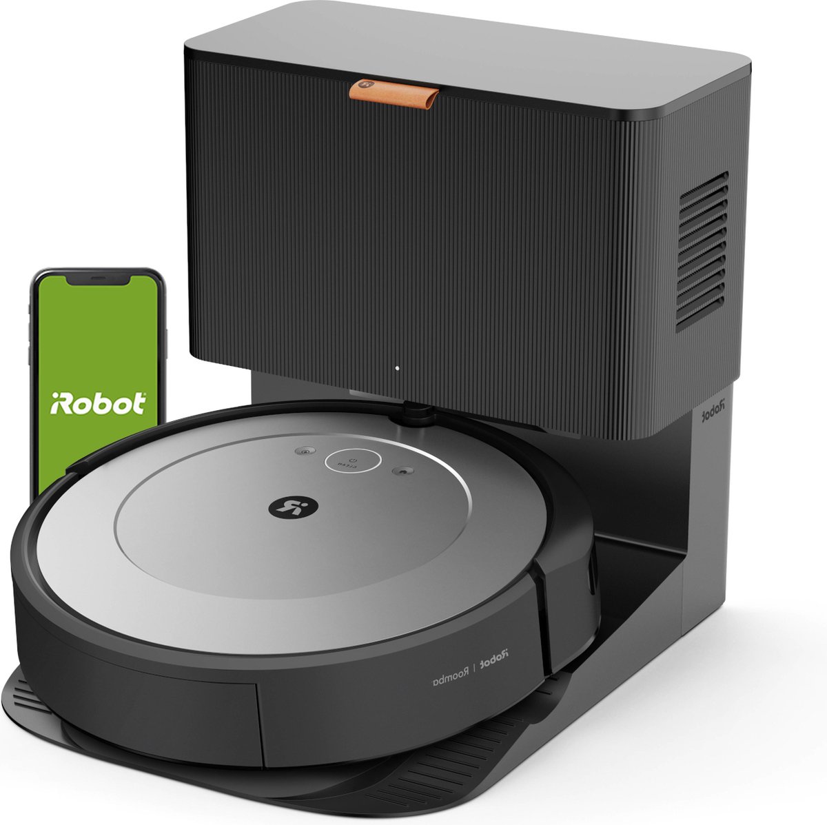 iRobotÂ® RoombaÂ® i1+ Robotstofzuiger - Leegstation - Bediening via app en stem - Geschikt voor huisdieren - i1156