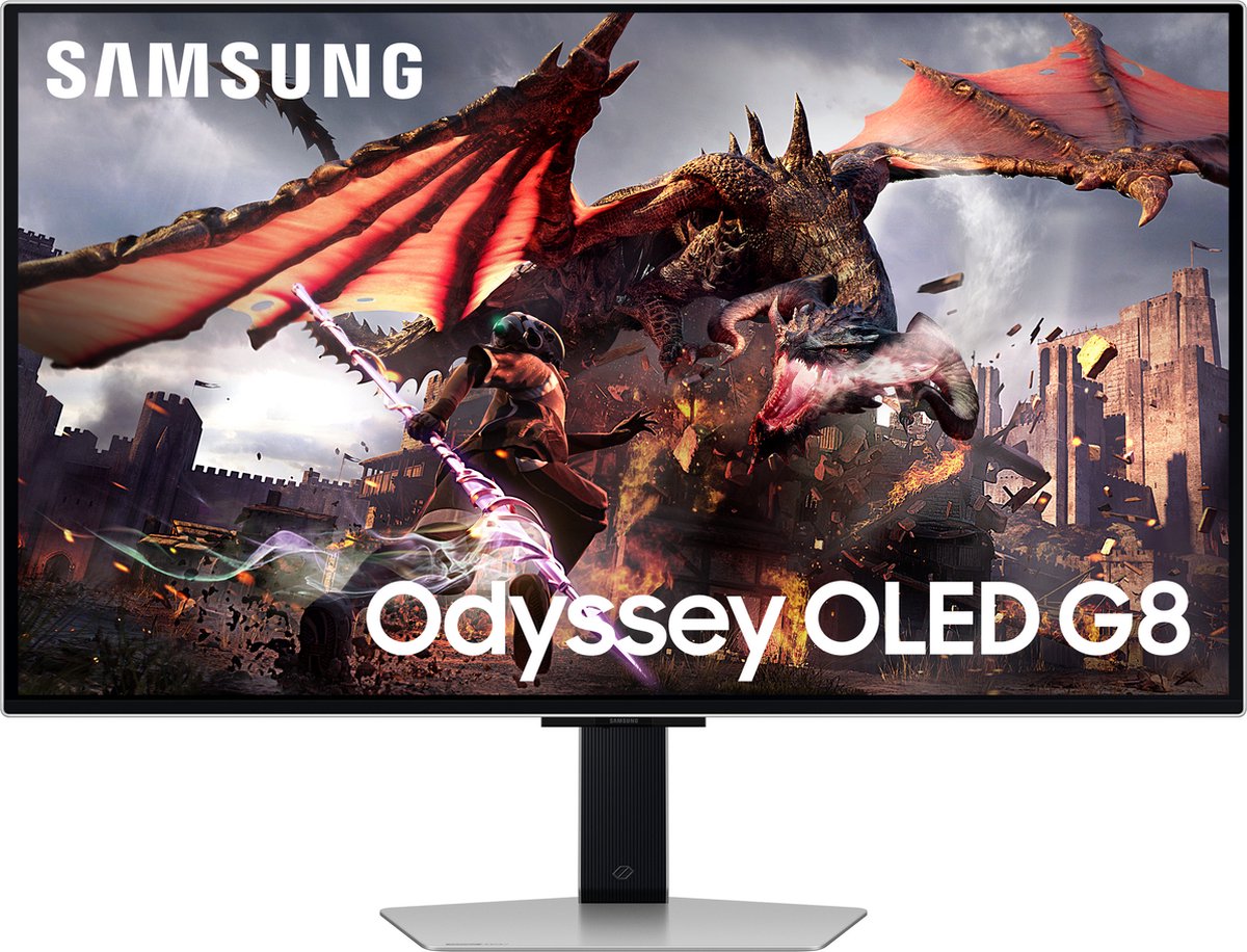 Samsung Odyssey OLED G8 S32DG800SU Gaming monitor Energielabel G (A - G) 81.3 cm (32 inch) 3840 x 2160 Pixel 16:9 0.03 ms HDMI, DisplayPort, USB-A 3.0, USB-B