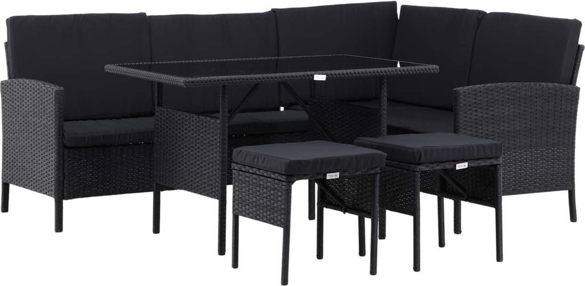 Venture Home Knock Hoekbankset - Zwart