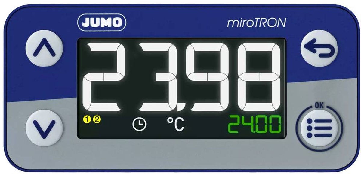 Jumo 701080/0-01-23-02/000 Inbouwthermostaat (b x h) 76 mm x 36 mm