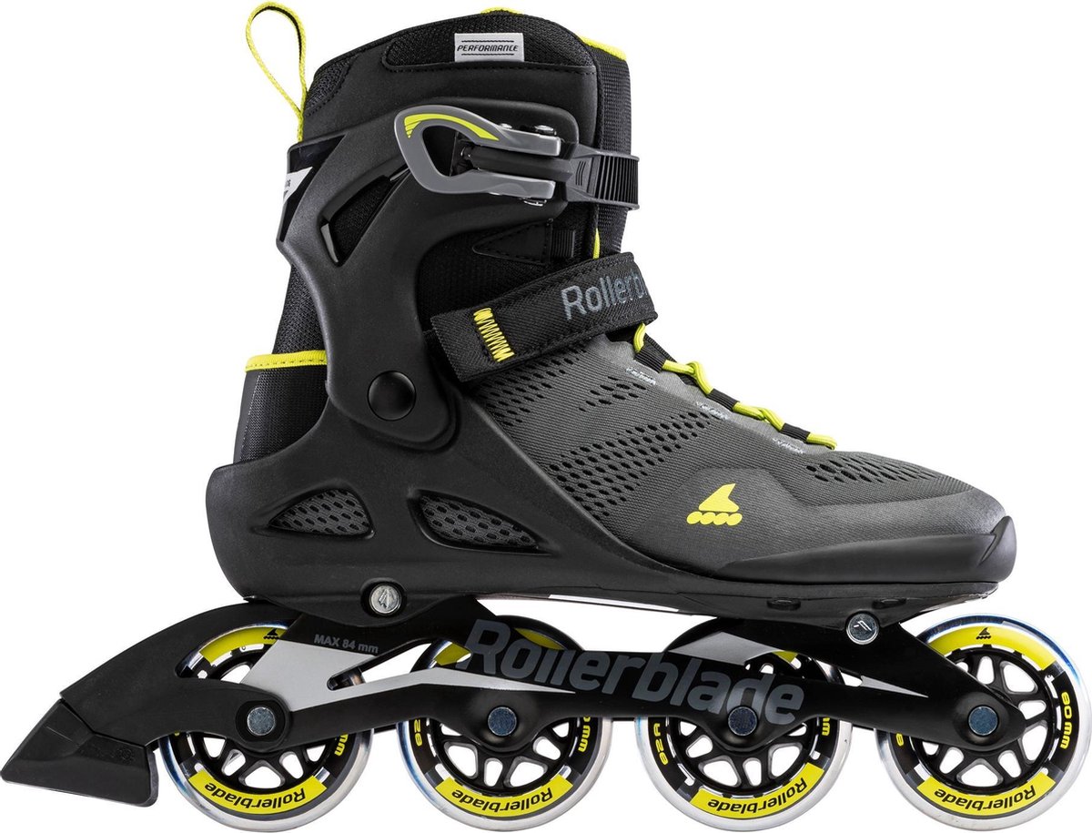 Macroblade 80 Black/Lime - Recreatie Fitness Skates