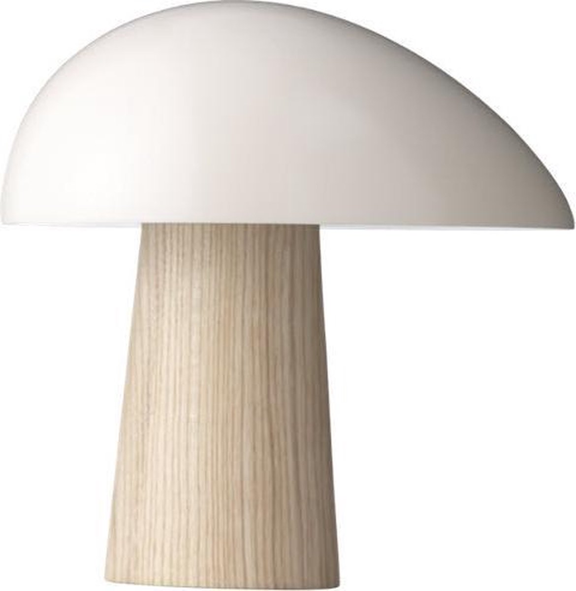 Fritz Hansen Night Owl Tafellamp Smokey Wit Gelakt Essenhout