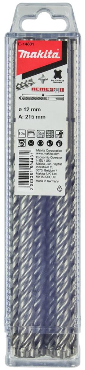 Makita Accessoires P4S: Betonboor 12x215mm - E-14831 E-14831